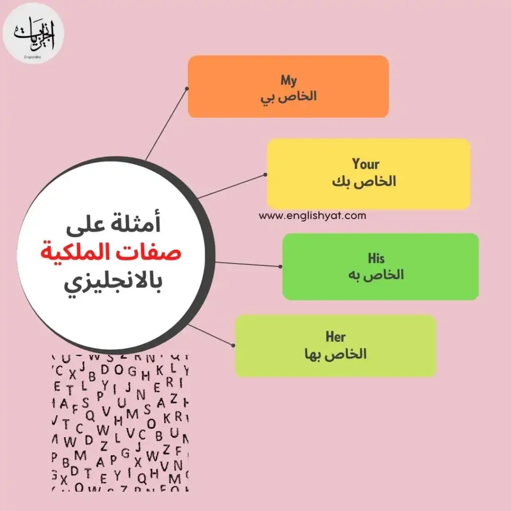 صفات الملكية بالانجليزي